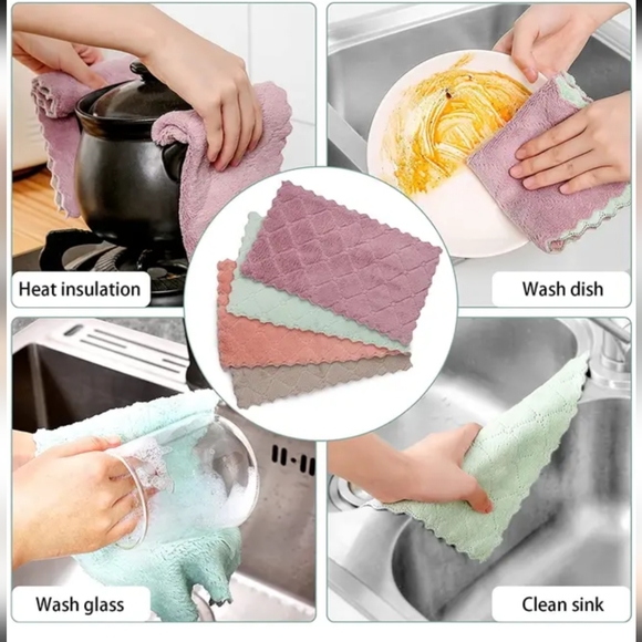 ULTRA Absorbent Dish Cloth SET with FREE Jar Gripper - Picture 9 of 9